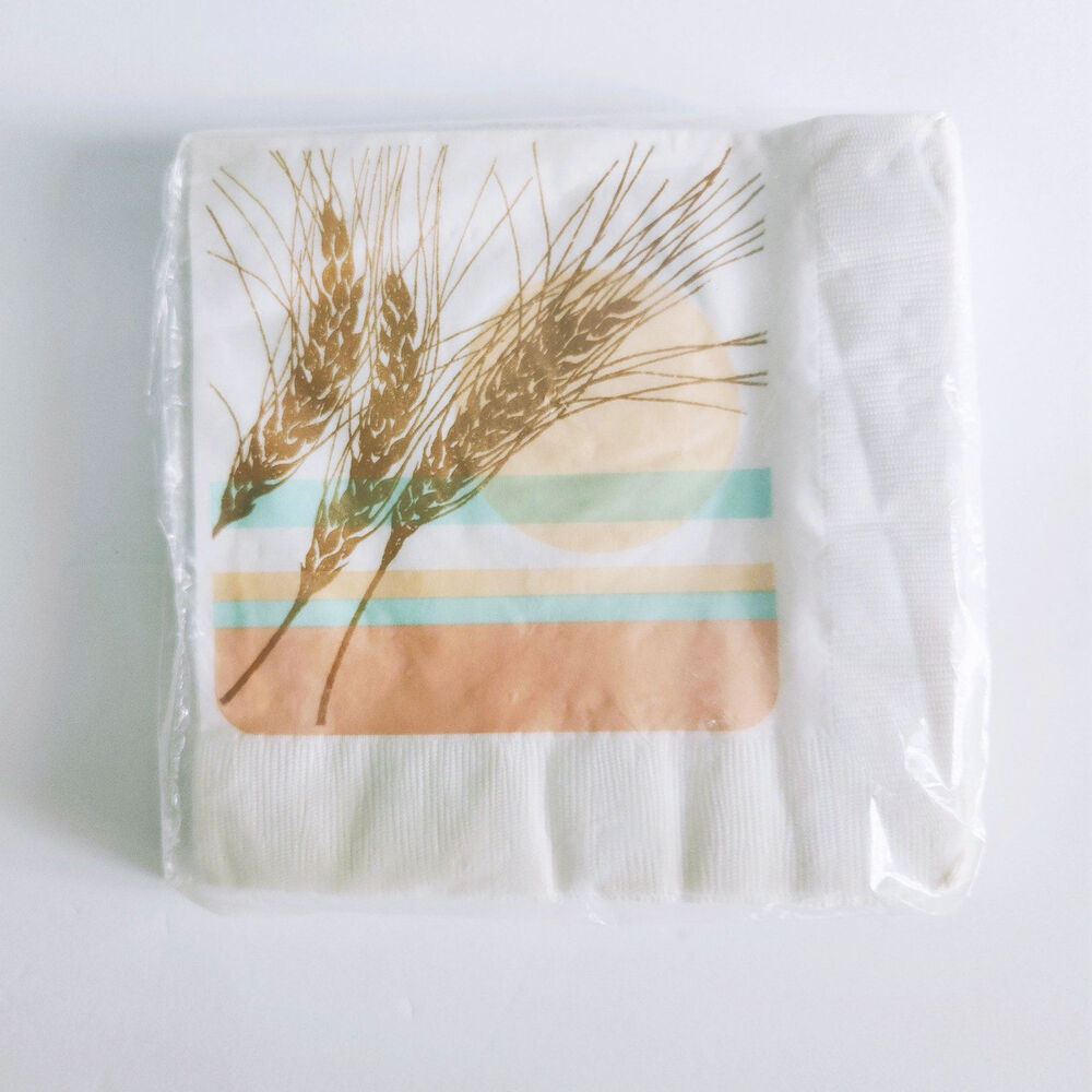 Vintage 1983 Current Wheat Sunset Luncheon Napkins – 24 Ct. 2-Ply – Sealed